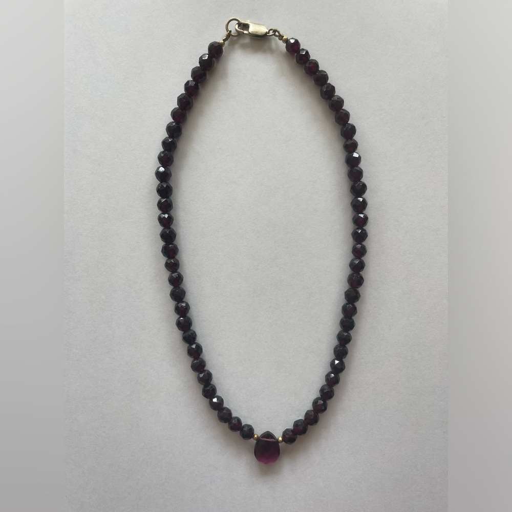 Real Ruby Gemstone Necklace